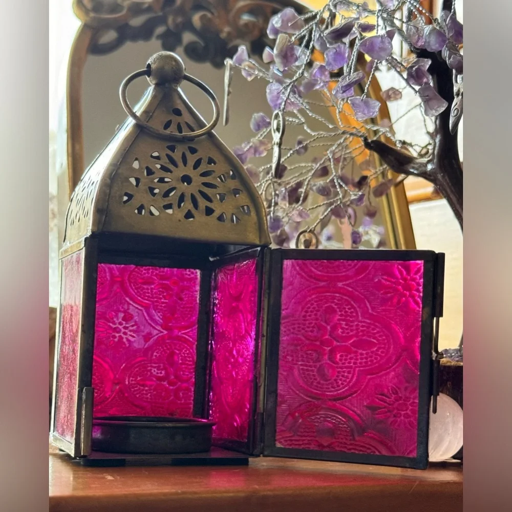 Pink BoHo Decorative Lantern 💖